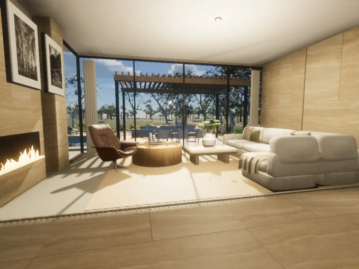 Villa Linden · The living room